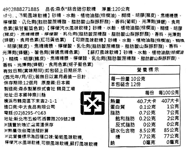 【江戶物語】森永 Hi-chew 嗨啾 mini 小粒 綜合碳酸軟糖 三角包 輕巧包 蘇打軟糖 嚼感 MORINAGA 3