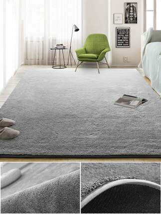 地毯 北歐地毯客廳臥室簡約純色沙發茶幾地墊現代床邊毯滿鋪家用 全館八五折 交換好物