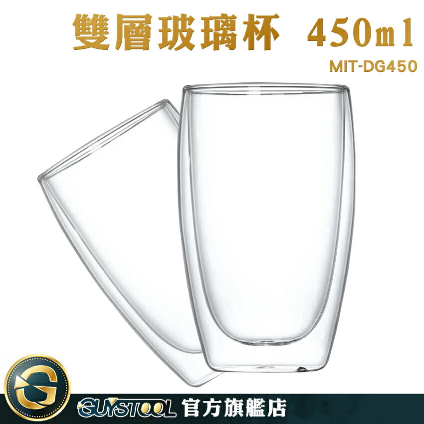 GUYSTOOL 高硼硅玻璃 透明杯 牛奶杯 MIT-DG450 透明杯子 耐冰 極簡 馬克杯