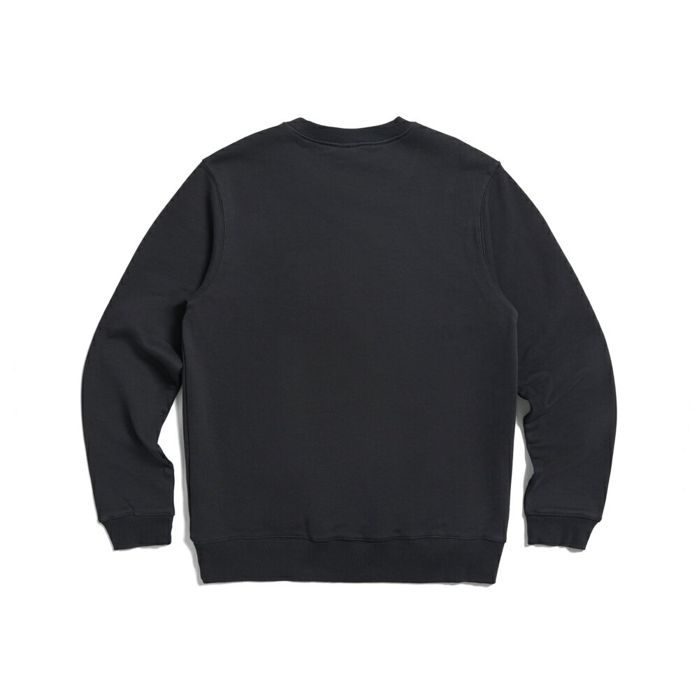 EDWIN 男款 BOX LOGO厚長袖T恤 (黑色)