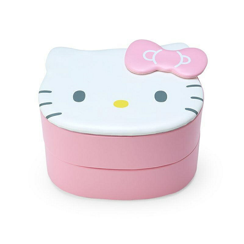 【震撼精品百貨】Hello Kitty 凱蒂貓~日本三麗鷗SANRIO KITTY造型旋轉雙層飾品收納盒*89767