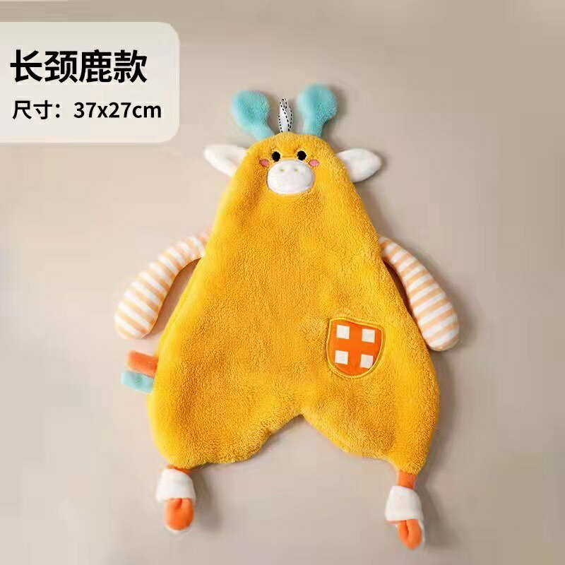 可愛 珊瑚絨擦手巾 珊瑚絨擦手巾 可愛擦手巾 造型擦手巾 吸水毛巾 浴室擦手巾 加厚擦手布 3