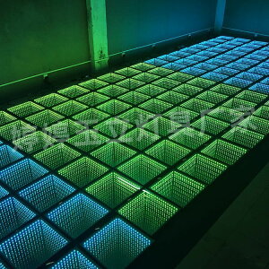 【最低價 公司貨】3D深淵地磚燈舞臺酒吧發光感應地板燈定制千層鏡燈箱防水地埋燈