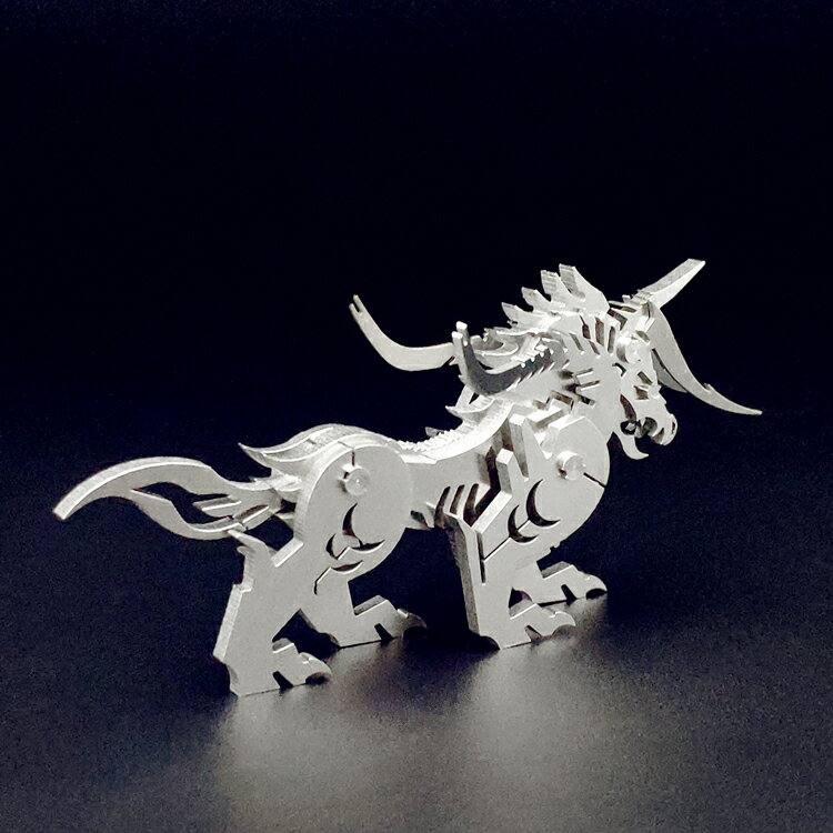 鋼魔獸3d立體金屬模型饕餮機械組裝不銹鋼拼裝手工拼圖高難度玩具