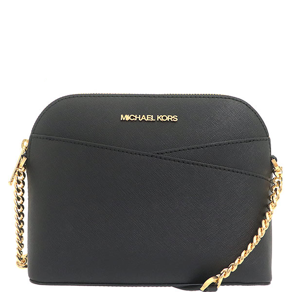 MICHAEL KORS 貝殼包 斜揹包 防刮牛皮 鏈條包 側揹包 M56600 黑色MK(現貨)▶指定Outlet商品5折起☆現貨【送禮首選★APP下單點數4倍送】