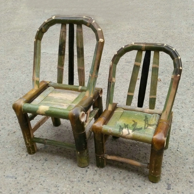 竹椅子 靠背椅 凳子 竹制品家具 小竹椅子板凳 傳統家用 兒童坐椅