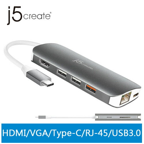 【現折$50 最高回饋3000點】j5create JCD384 USB Type-C 10合1擴充基座