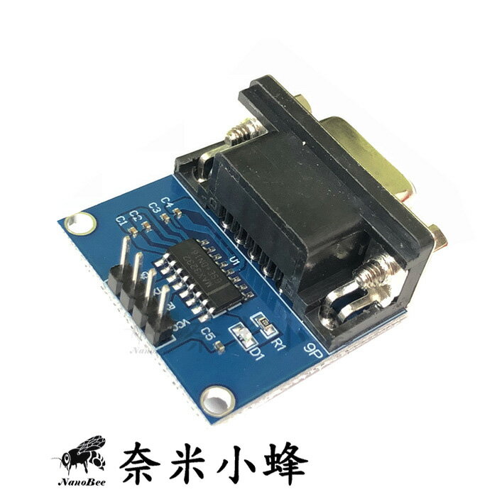 TTL/UART轉RS232 COM 轉換板 MAX3232模塊 含電源燈 ESP32 Arduino【現貨】 0