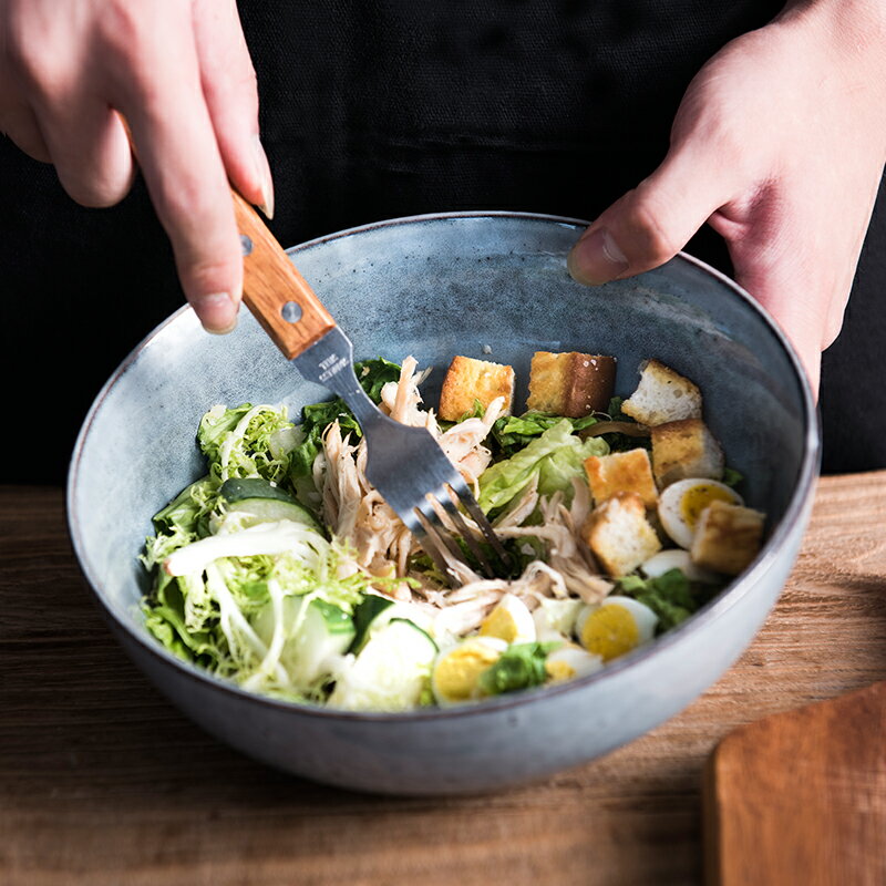 ijarl 創意北歐簡約風家居陶瓷器餐具吃飯碗具湯面碗網紅碗沙拉碗
