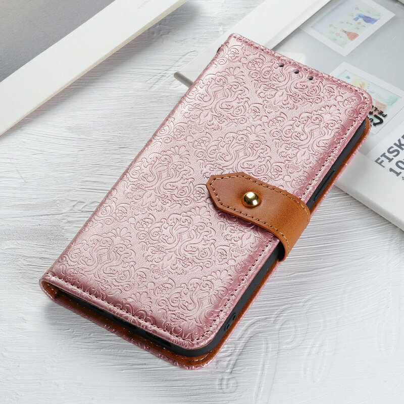 免運~適用HTC Desire21 Pro 5G手機殼翻蓋歐式壓花女款D21 pro保護套軟