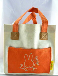 【震撼精品百貨】Miffy 米菲兔米飛兔 橘色方型帆布手提袋 鞋子 震撼日式精品百貨