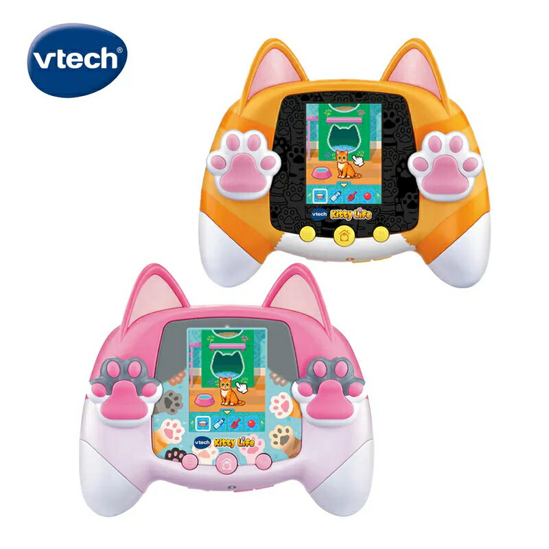 Vtech 貓咪寵物互動遊戲機-粉/橘★衛立兒生活館★