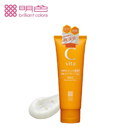 Meishoku 明色 維他命Cvita美白洗面乳100g ❤️ㄚ比小鼻❤️(現貨) 0