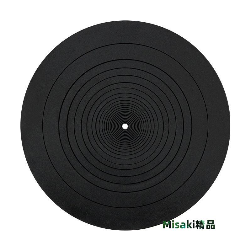 12寸黑膠唱片橡膠墊防靜電防滑提高音質留聲機LP唱片機唱片墊配件-Misaki精品