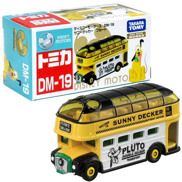 真愛日本 迪士尼 布魯托 雙層觀光巴士 TOMY工具車 tomica takara 模型小車