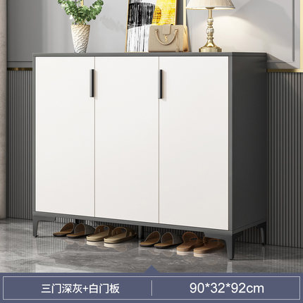 鞋櫃2021年新款家用門口簡約現代入戶高級感玄關櫃一體門外鞋架
