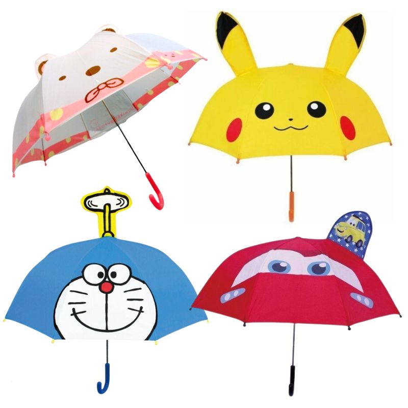 【現貨-日本進口】寶可夢雨傘 皮卡丘造型雨傘 傘面47cm 兒童雨傘