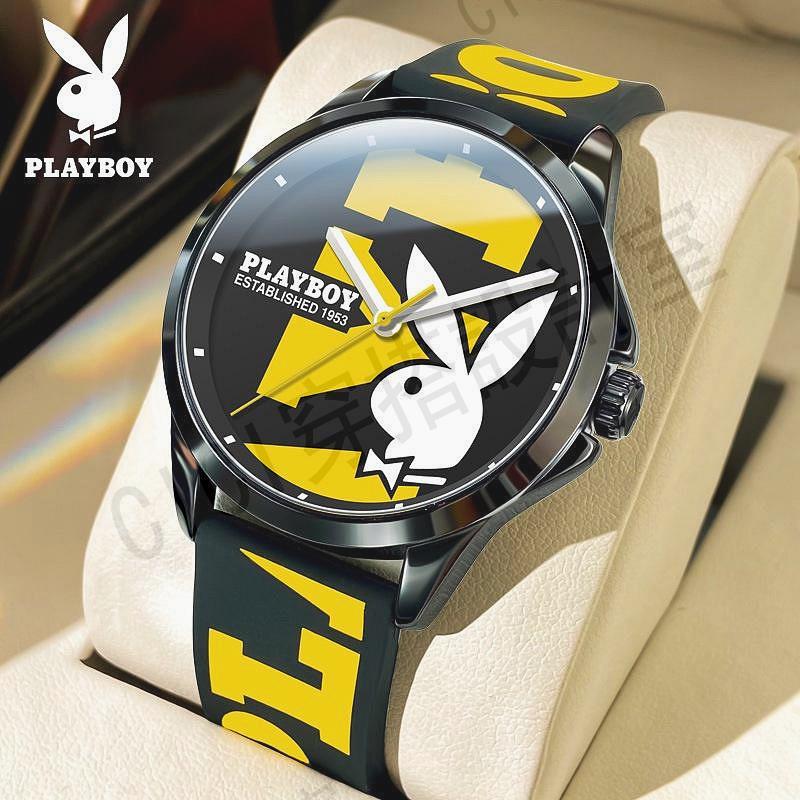 PLAYBOY （ 3051 ）時尚 商務 休閒 個性設計 運動 （2023年最新款） 男士手錶〔免費原裝禮盒【亞德機械五金家居】