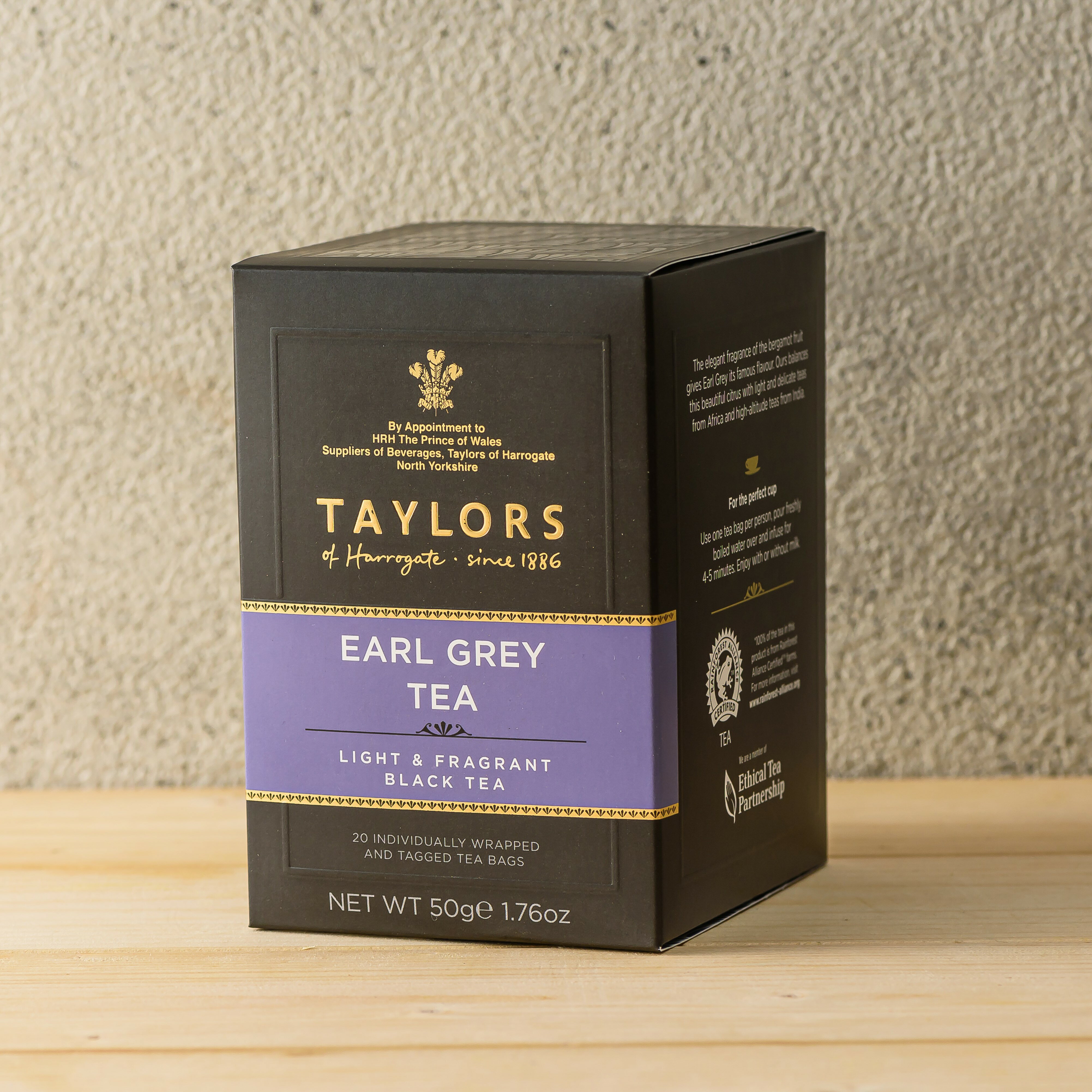 優惠【Taylors英國皇家泰勒茶】皇家伯爵茶 20包/盒(效期:2026/01/31) 1