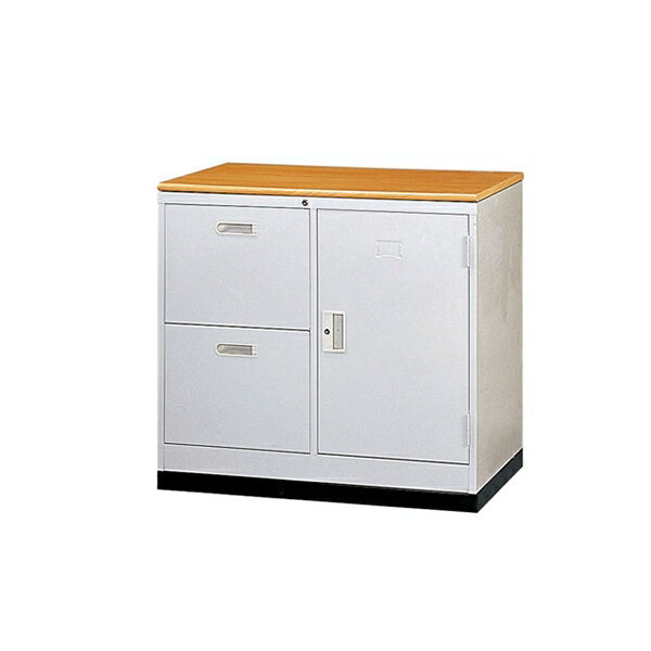 【YUDA】JSA90W2S1D二抽一門三尺隔間櫃/鐵櫃(含腳座木紋面板) 文件櫃/展示櫃/公文櫃