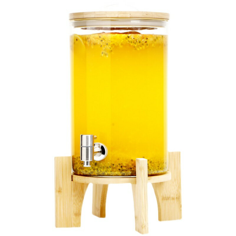 冰箱冷水壺帶龍頭耐高溫玻璃家用大容量檸檬果汁冰水飲料桶涼水壺