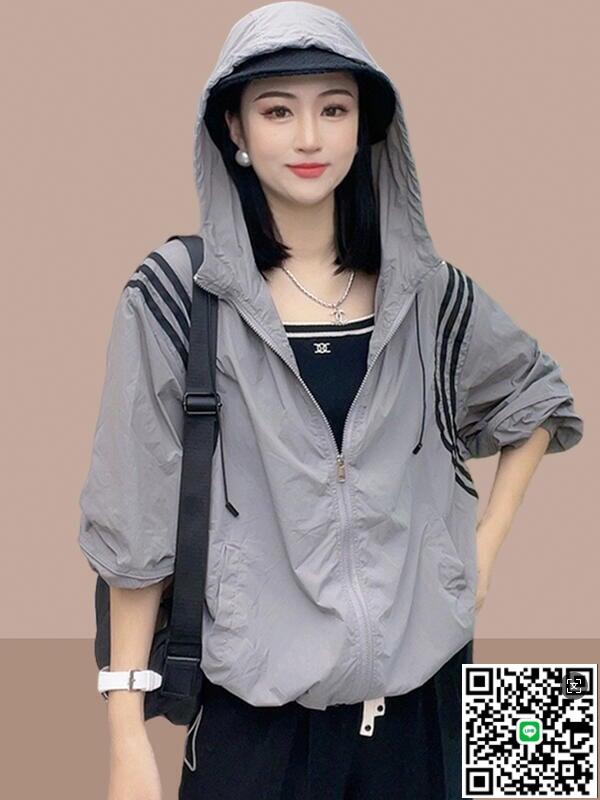 【千羽家居】防紫外線防曬衣女2024夏季新款防曬服戶外透氣百搭寬松長袖薄外套