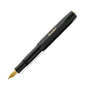 預購商品 德國 KAWECO CLASSIC Sport Guilloche 系列鋼筆 0.7mm 黑色 F尖 4250278603892 /支