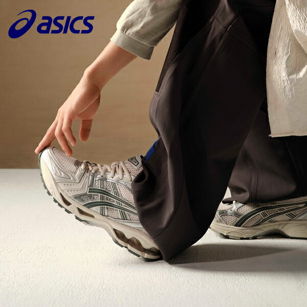【滿千折百】ASICS 慢跑鞋 GEL-KAYANO 14 米白綠 金屬銀 復古 情侶鞋 男女 1201A019200