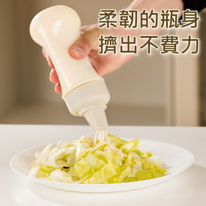 【iWork花屋】台灣現貨 廚房 擠壓瓶 寬瓶口 醬料瓶 油醋瓶 油壺 玻璃調味瓶 調味罐 尖嘴瓶 醬油瓶 附防塵蓋 2