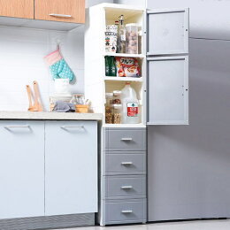 新品 25/35CM夾縫收納櫃床頭櫃子廚房開門抽屜式置物架浴室整理儲物箱縫隙置物架 夾縫