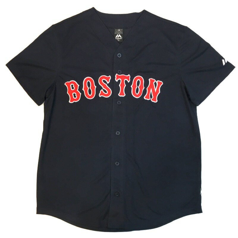 【滿2件再95折】【毒】MLB BOS 波士頓紅襪 經典款 LOGO 深藍 棒球球衣