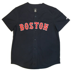 ⭐限時9倍點數回饋⭐【毒】MLB BOS 波士頓紅襪 經典款 LOGO 深藍 棒球球衣