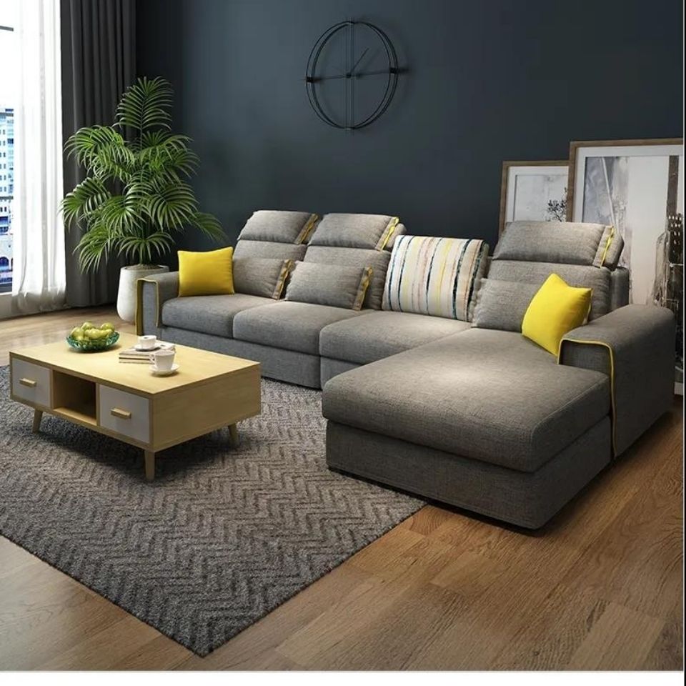 北歐布藝沙發現代簡約客廳家具小戶型沙發組合