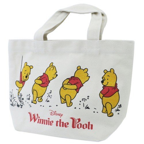 大賀屋 日貨 維尼 提袋 帆布 手提袋 手提包 環保袋 購物袋 便當袋 POOH 迪士尼 正版 J00017671