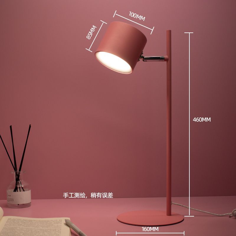 免運附發票 檯燈 小夜燈 氛圍燈 馬卡龍LED鋼琴北歐風臺燈學生學習書桌閱讀金屬充插電宿舍床頭燈