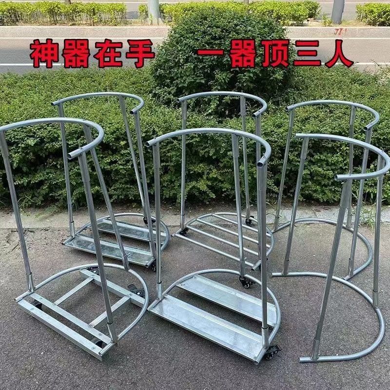 臺灣公司貨 免運 移動撐編制袋子神器農用撐袋打包支架裝袋機帶輪裝糧玉米谷稻架 快速發貨