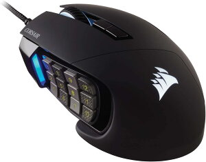 Corsair SCIMITAR RGB ELITE 遊戲滑鼠 - 18000 DPI - 17可編程側按鈕 Gaming Mouse For MOBA MMO_TT1