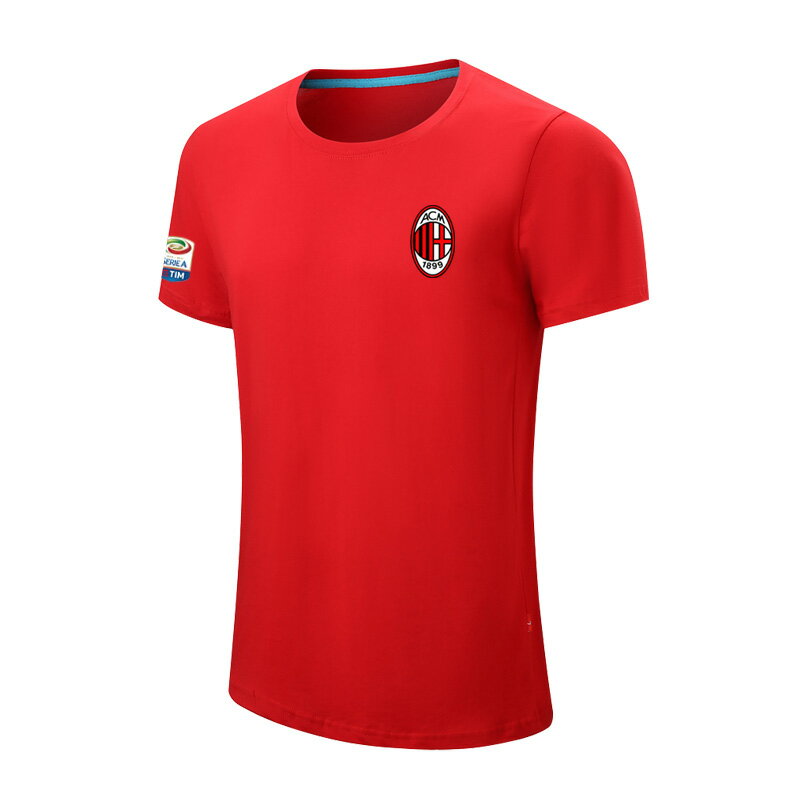 AC米蘭Milan意甲足球運動訓練隊服球衣男裝半袖夏短袖半袖t恤上衣