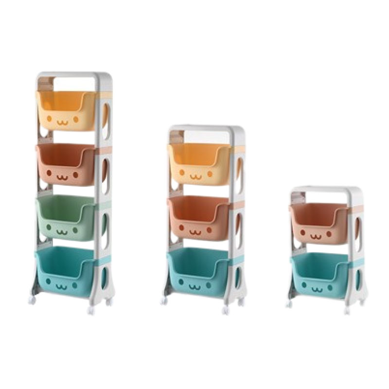 兒童玩具置物箱 收納置物盒 玩具置物架 收納置物架 收納架 置物架 帶輪 玩具雜物 【AAA6923】 1
