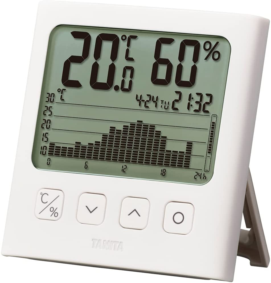 日本代購 空運 TANITA TT-580 電子 溫濕度計 濕度計 溫度計 日曆 時鐘 長條圖表 溫度變化記錄