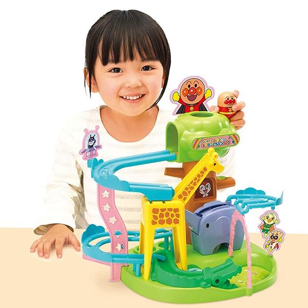 真愛日本 麵包超人 Anpanman 動物公園 不倒翁玩具 軌道 搖晃 玩具 溜滑梯 滑梯玩具