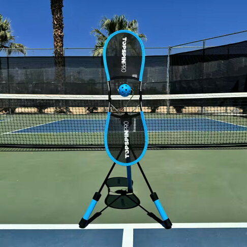 TOPSPINPRO Pickleball 英國上旋軌跡練習器 可攜式 匹克球練習器 室內外練習好幫手-藍色 0