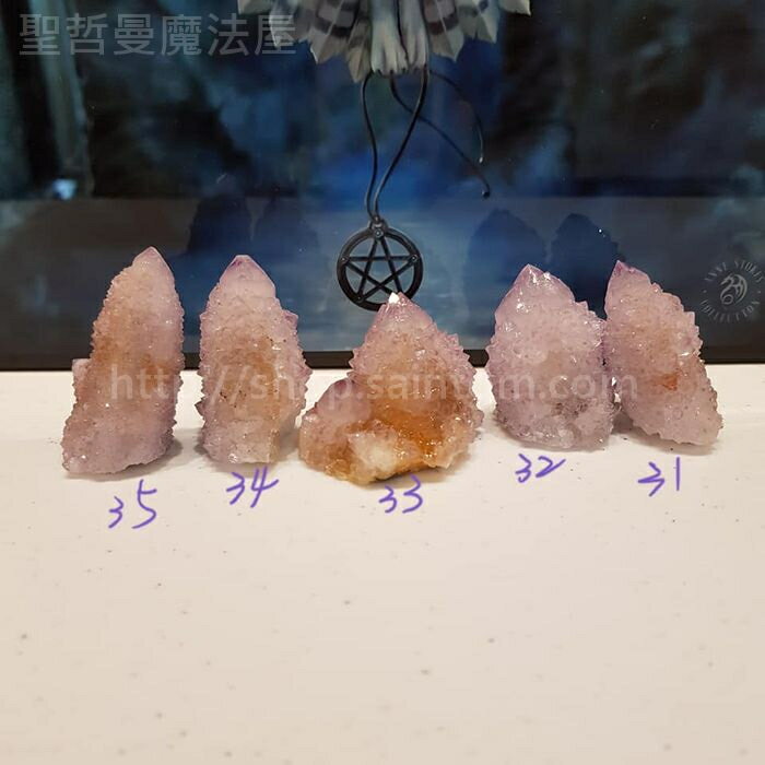 【土桑展精選寶物】仙人掌水晶191203~31-37號(Cactus Quartz) ~南非