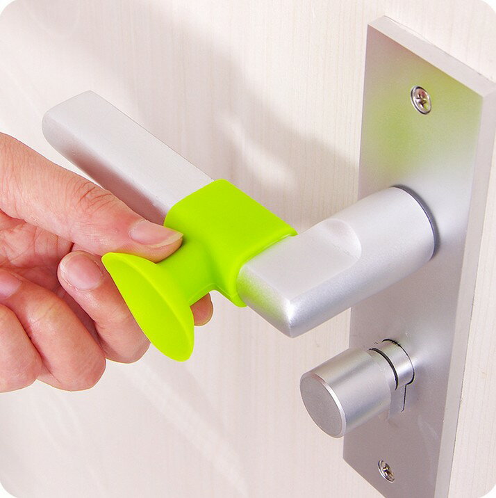 門把手防撞墊硅膠吸盤門鎖門后防磕碰保護套家用門吸靜音緩沖門貼