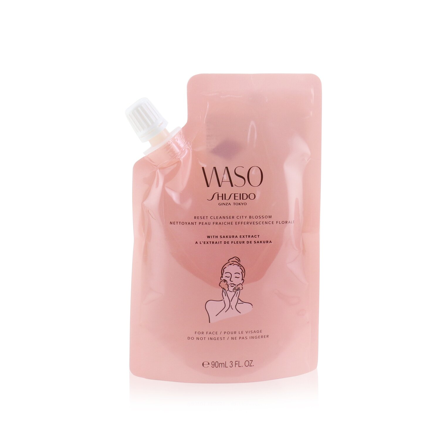 資生堂 Shiseido - Waso花香潔面乳（含櫻花提取物）-臉部使用