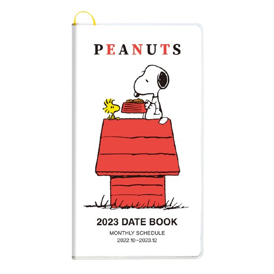 【震撼精品百貨】2023年曆~史奴比Peanuts Snoopy~史奴比Snoopy 2023 長版行事曆手帳本-塔克*30592