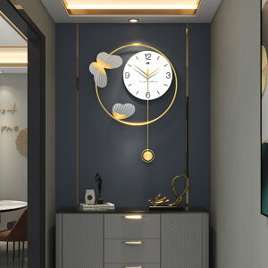 歐式輕奢鐘表客廳現代簡約家用裝飾時鐘掛墻網紅創意時尚藝術掛鐘