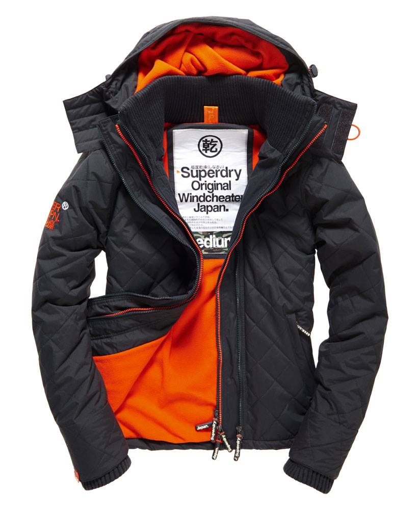 特價顏色 跩狗嚴選 極度乾燥 Superdry Quilted 碳黑橘 碳黑紅橘 格紋縫線 保暖加厚 合身版型 刷毛 外套 風衣 經典款 三排拉鍊