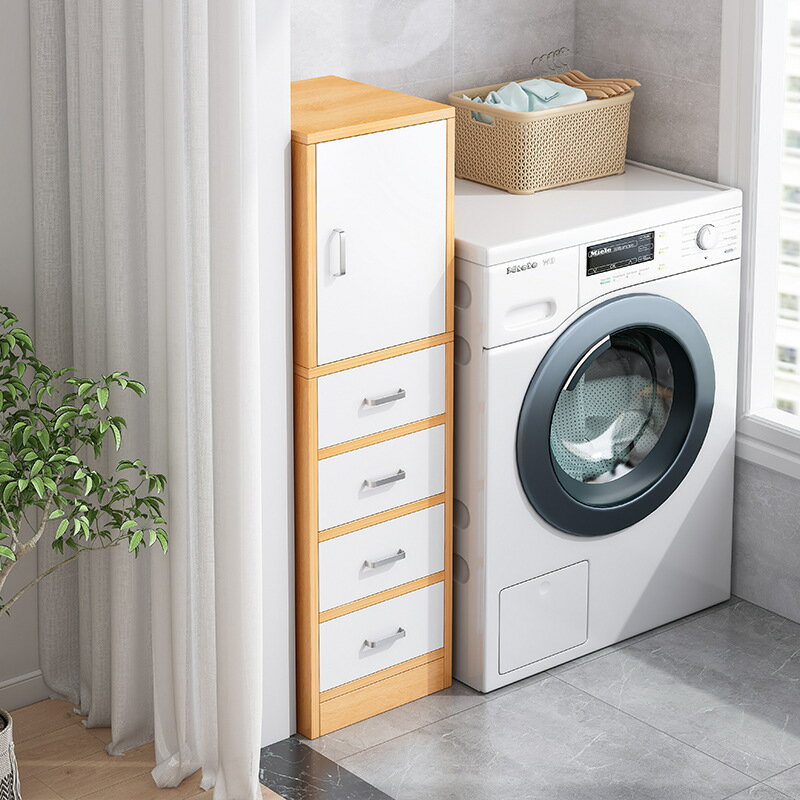 APP下單享點數9% 現代簡約簡易家用客廳陽臺收納儲物柜洗衣機衛生間浴室馬桶置物架