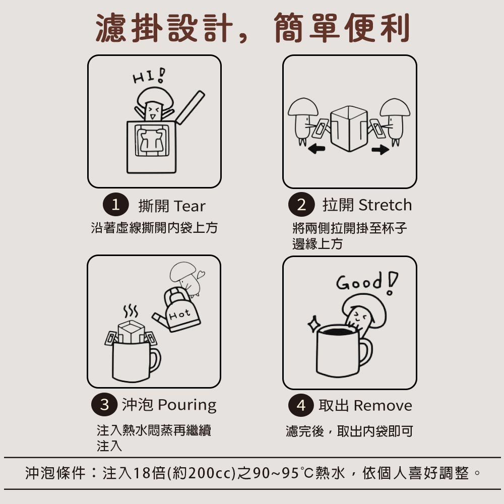 【愛D菇】單品濾掛咖啡(35包/盒) 7